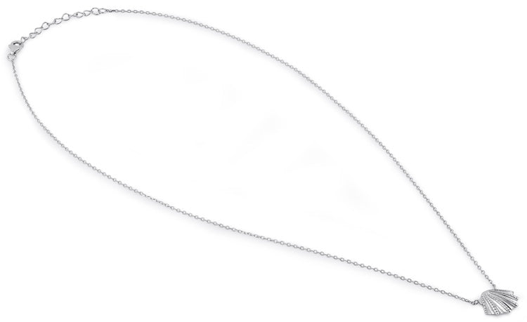 Sterling Silver Clam Necklace
