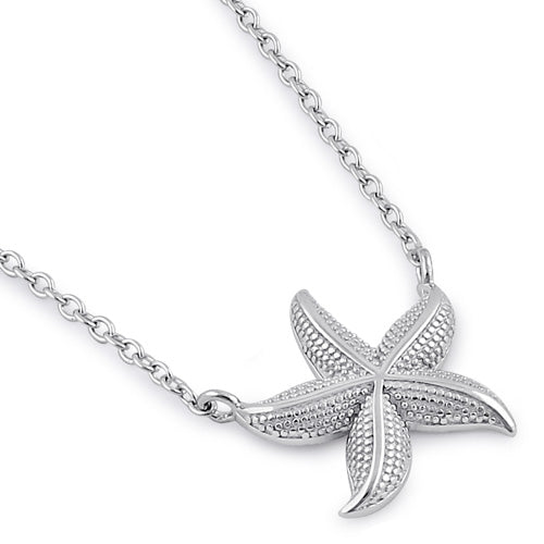 Sterling Silver Starfish Necklace