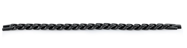 Black Stainless Steel Thick Curb Bracelet