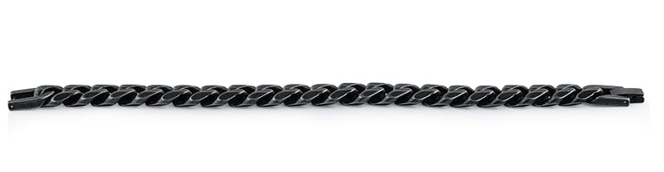 Black Stainless Steel Curb Bracelet