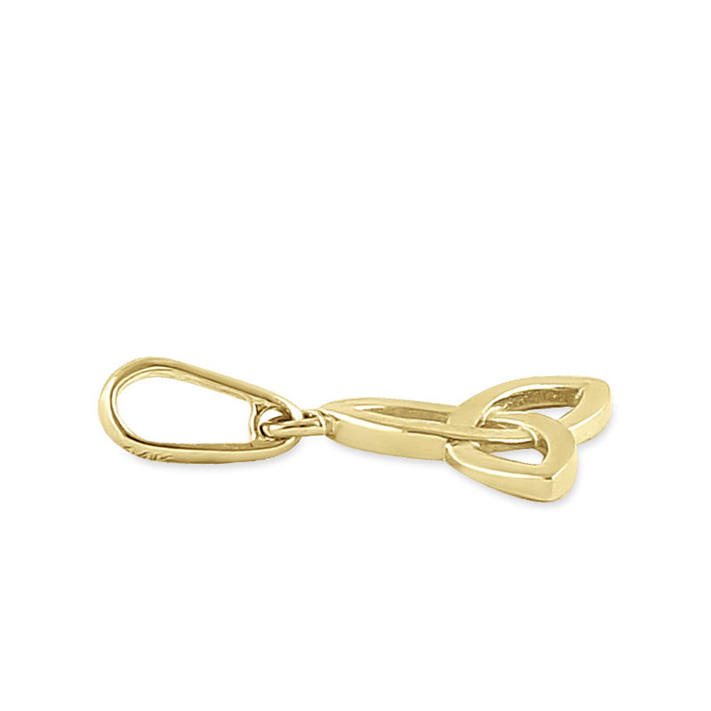 Solid 14K Yellow Gold Triquatra Pendant