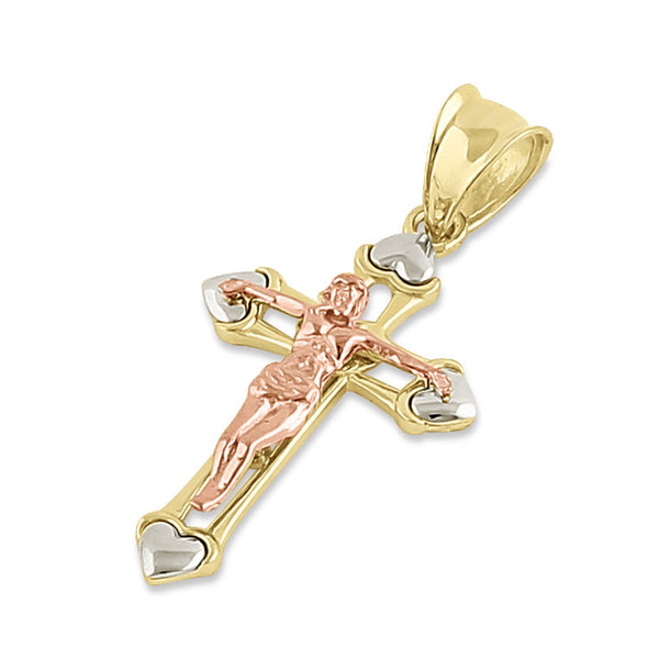 Solid 14K Gold Crucifix
