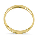 Solid 14K Gold 3mm Comfort Fit Wedding Band