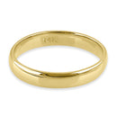 Solid 14K Gold 3mm Comfort Fit Wedding Band