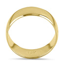 Solid 14K Gold 6mm Comfort Fit Wedding Band