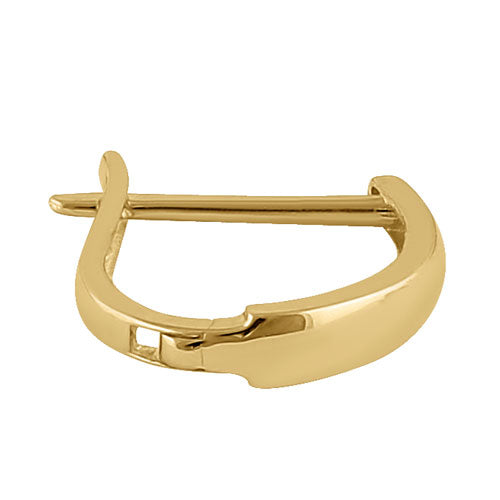 Solid 14K Yellow Gold Hoop Earrings