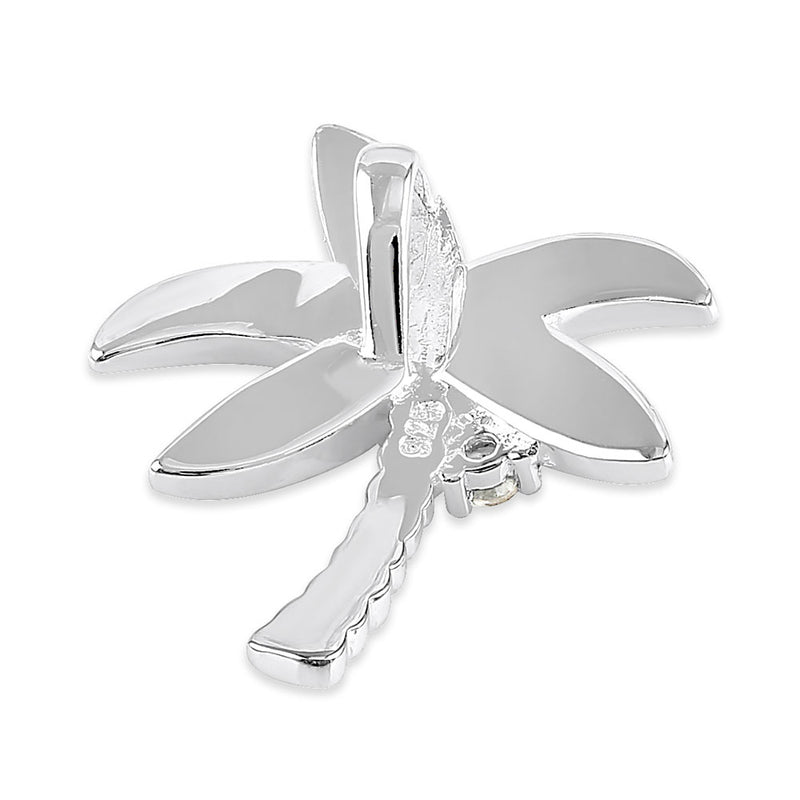 Sterling Silver Coconut Palm Tree Mother of Pearl CZ Pendant
