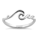 Sterling Silver Rolling Waves Ring