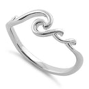 Sterling Silver Rolling Waves Ring
