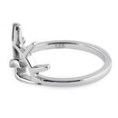 Sterling Silver Sun & Wave Ring