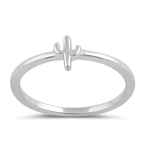 Sterlig Silver Cactus Ring