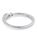 Sterling Silver Elegant Marquise Engagement Ring