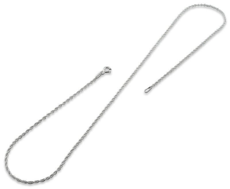 Sterling Silver Rope Chain 1.3 MM