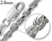 Sterling Silver Rope Chain 2.8MM