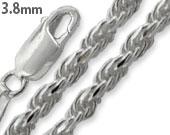 Sterling Silver Rope Chain 3.8MM