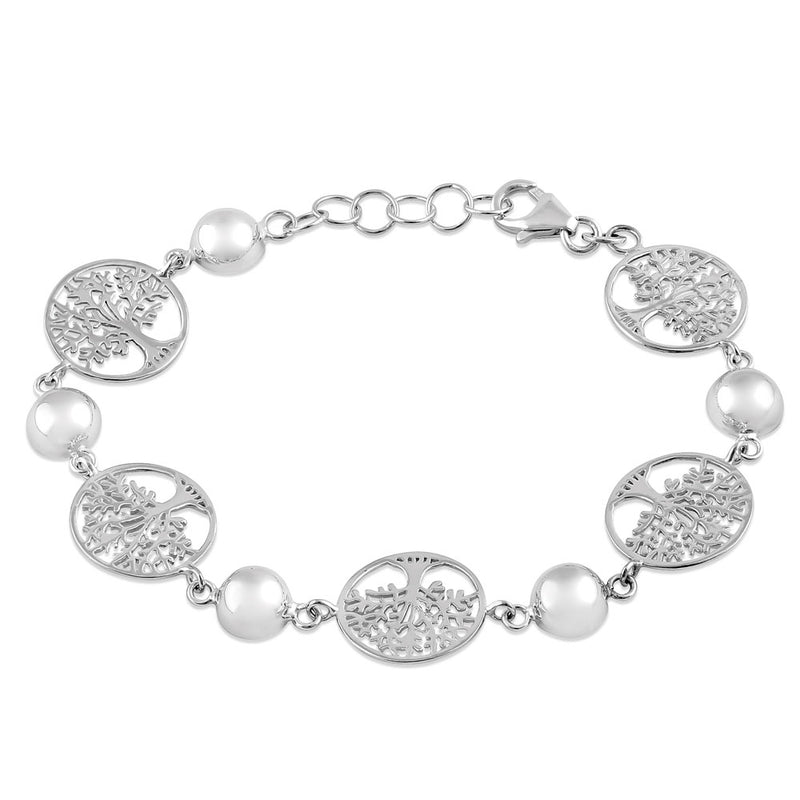 Sterling Silver Tree of Life Bracelet