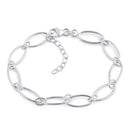 Sterling Silver Oval Links Bracelet