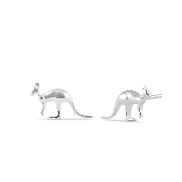 Sterling SIlver Kangaroo Stud Earrings