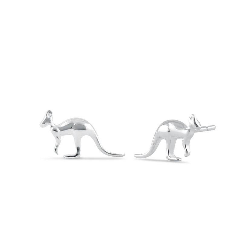 Sterling SIlver Kangaroo Stud Earrings