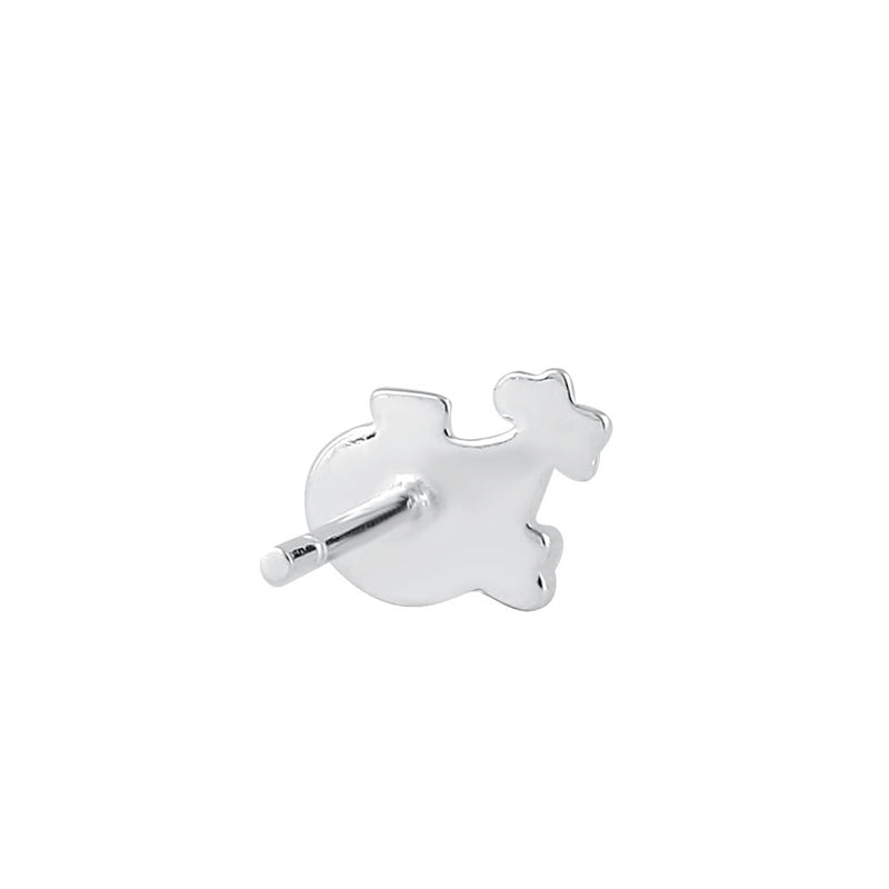 Sterling Silver Happy Fish Stud Earrings