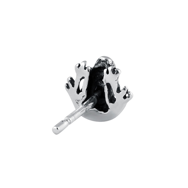 Sterling Silver Frog Stud Earrings