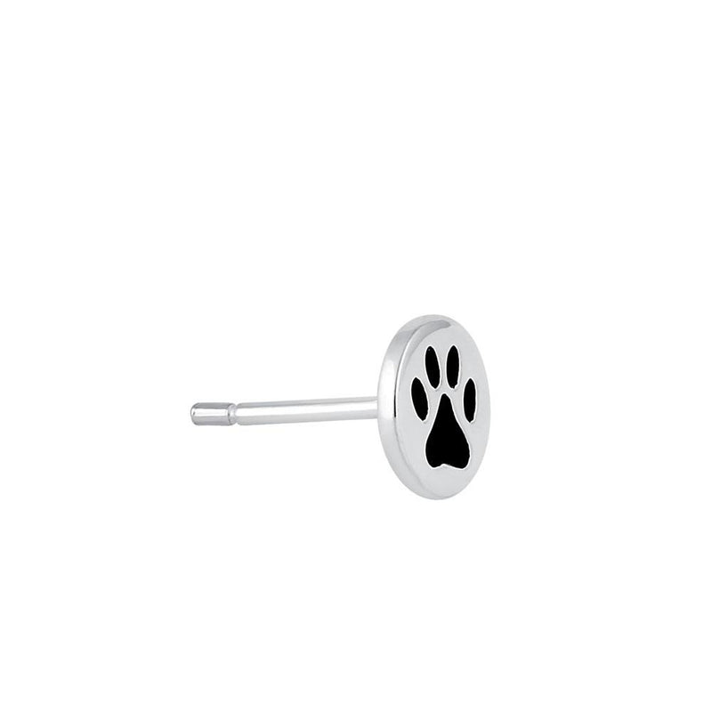 Sterling Silver Paw Stud Earrings