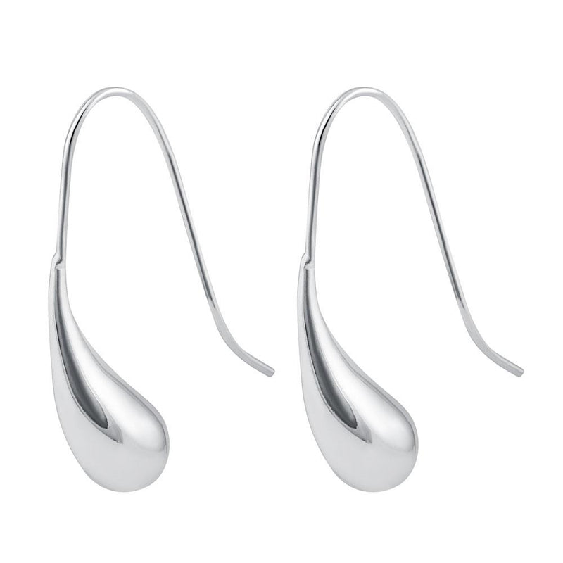 Sterling Silver Abstract Droop Dangle Earrings