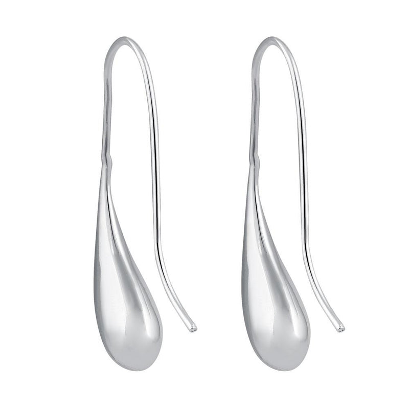 Sterling Silver Abstract Droop Dangle Earrings