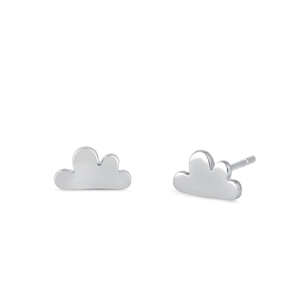 Sterling Silver Cloud Earrings