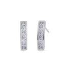 Sterling Silver 16mm x 4mm Bar Earrings