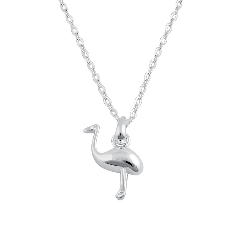 Sterling Silver Ostrich Necklace