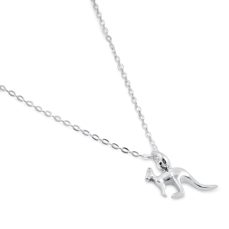 Sterling Silver Kangaroo Necklace