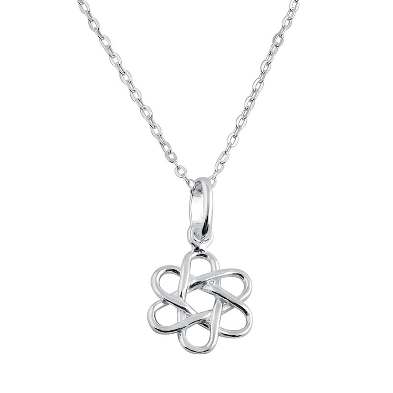 Sterling Silver Atom Necklace