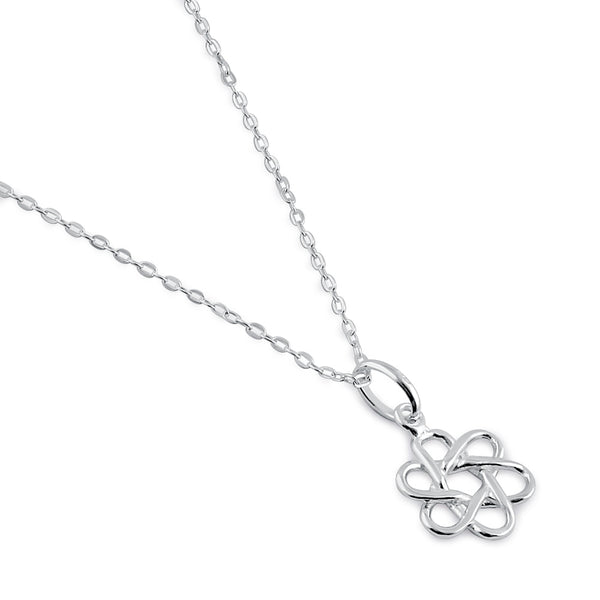 Sterling Silver Atom Necklace
