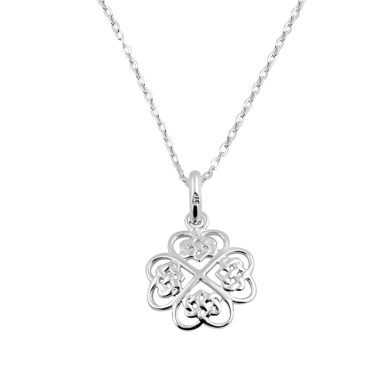 Sterling Silver Celtic Flower Necklace