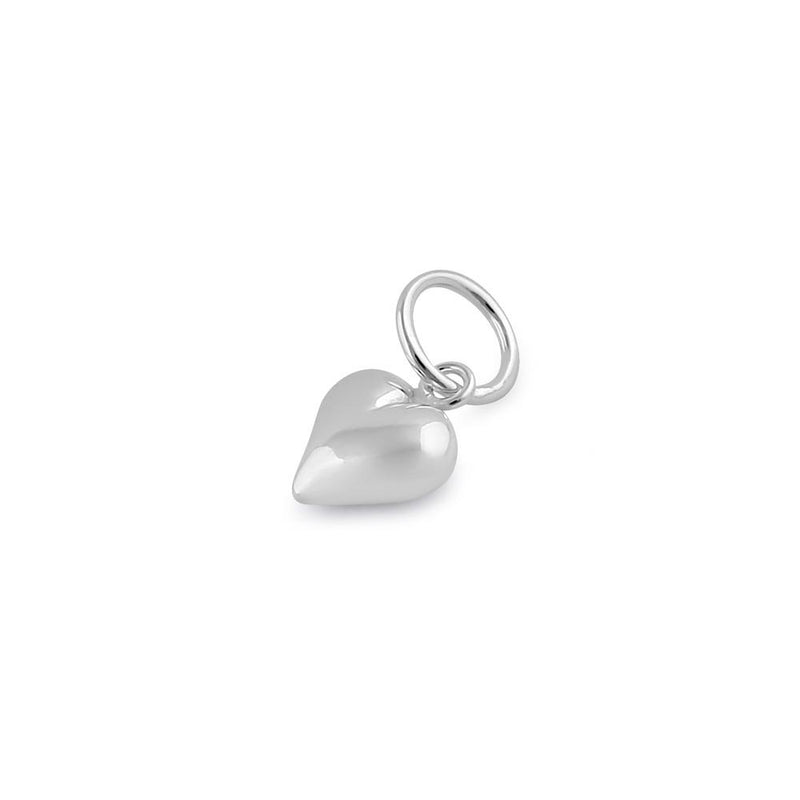 Sterling Silver Bubbly Heart Pendant