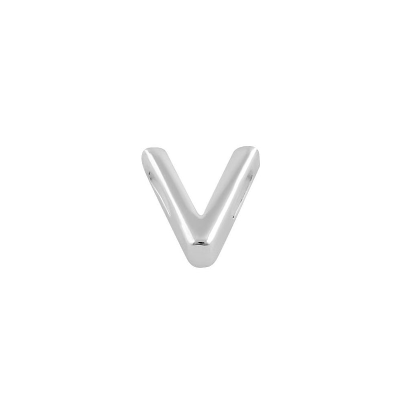 Sterling Silver Capital "V" Pendant