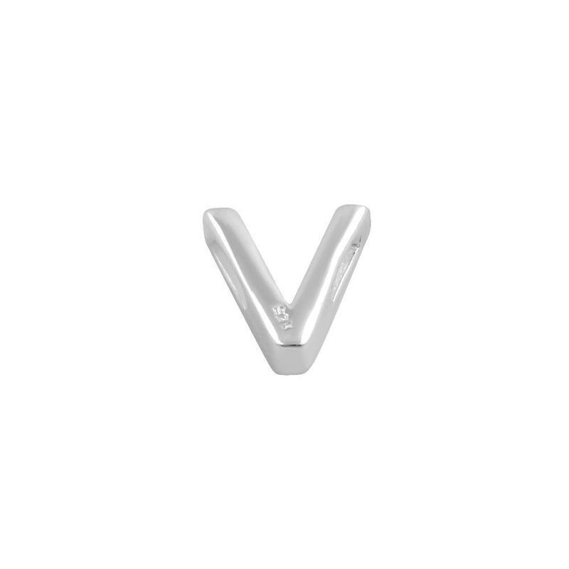 Sterling Silver Capital "V" Pendant