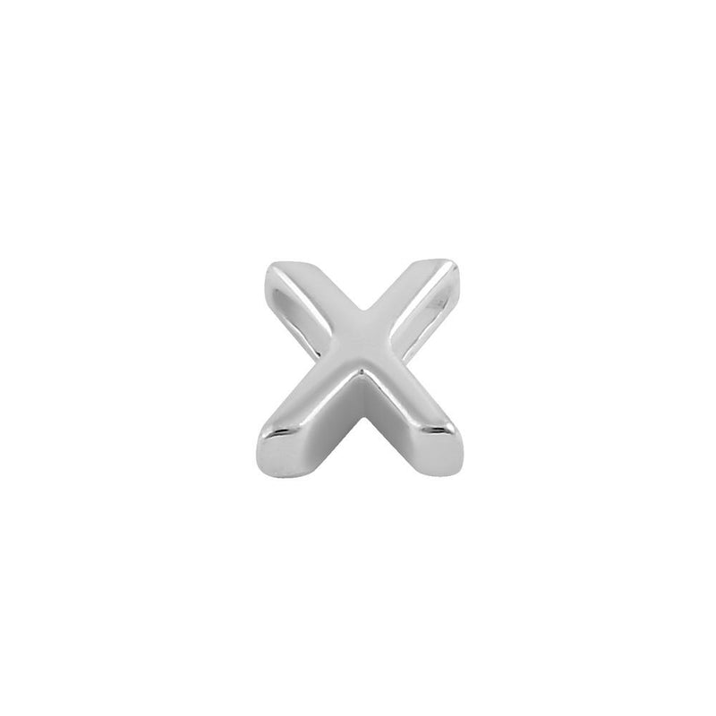 Sterling Silver Capital "X" Pendant