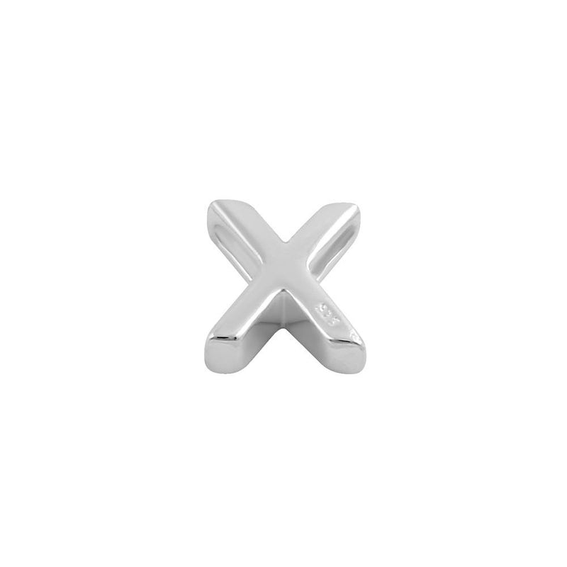 Sterling Silver Capital "X" Pendant