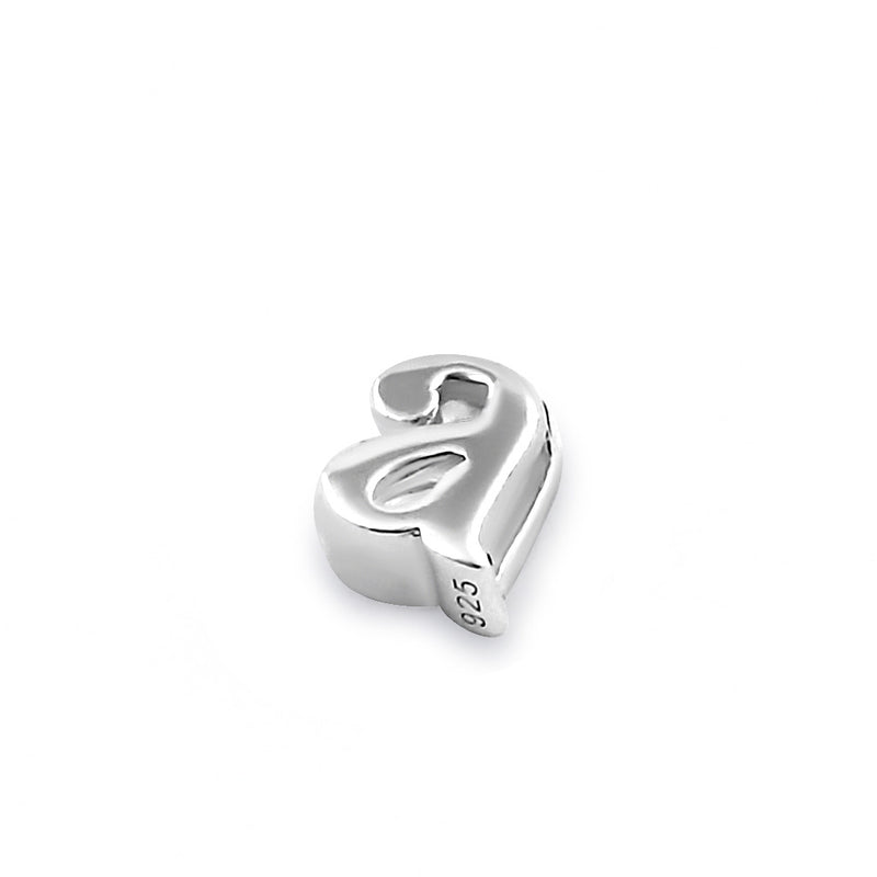 Sterling Silver Lowercase  "a" Pendant