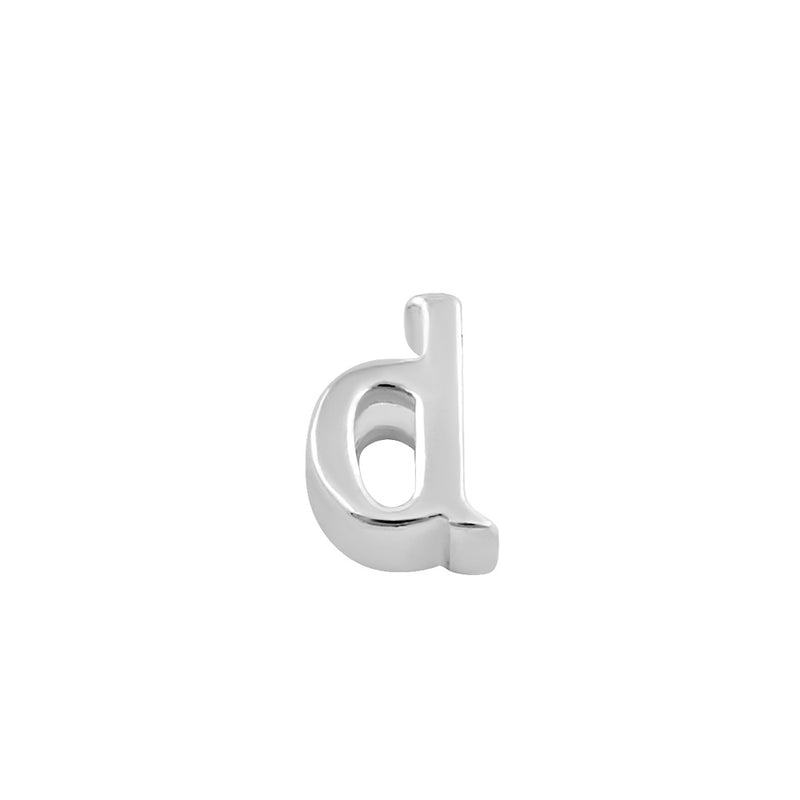 Sterling Silver Lowercase  "d" Pendant