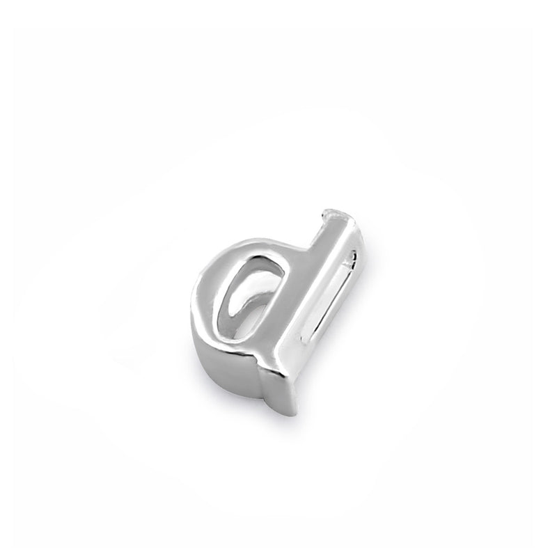 Sterling Silver Lowercase  "d" Pendant