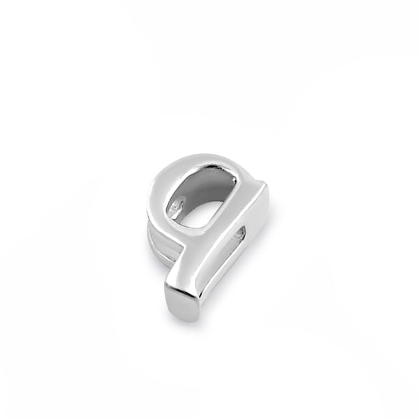 Sterling Silver Lowercase  "q" Pendant