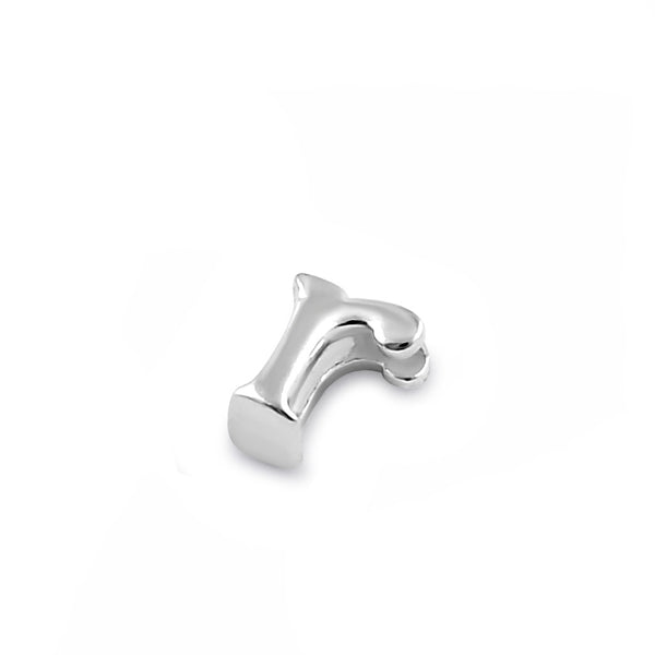 Sterling Silver Lowercase  "r" Pendant