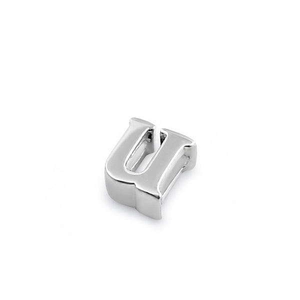 Sterling Silver Lowercase  "u" Pendant