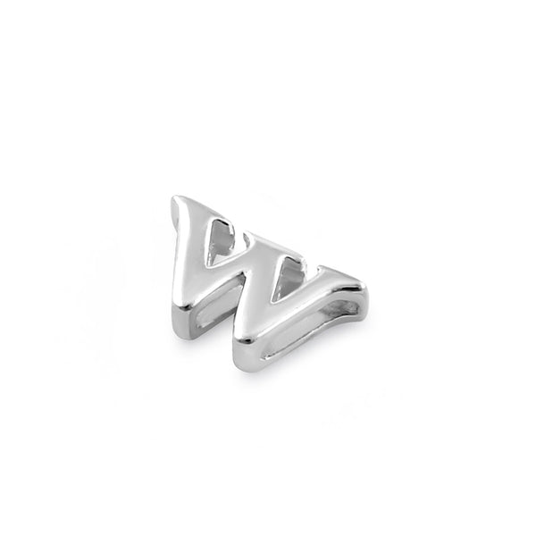 Sterling Silver Lowercase  "w" Pendant