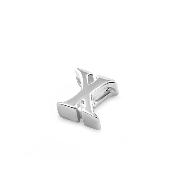 Sterling Silver Lowercase  "x" Pendant