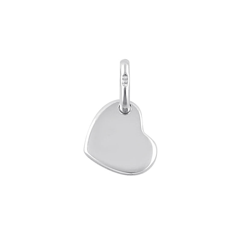 Sterling Silver Peace Heart Pendant