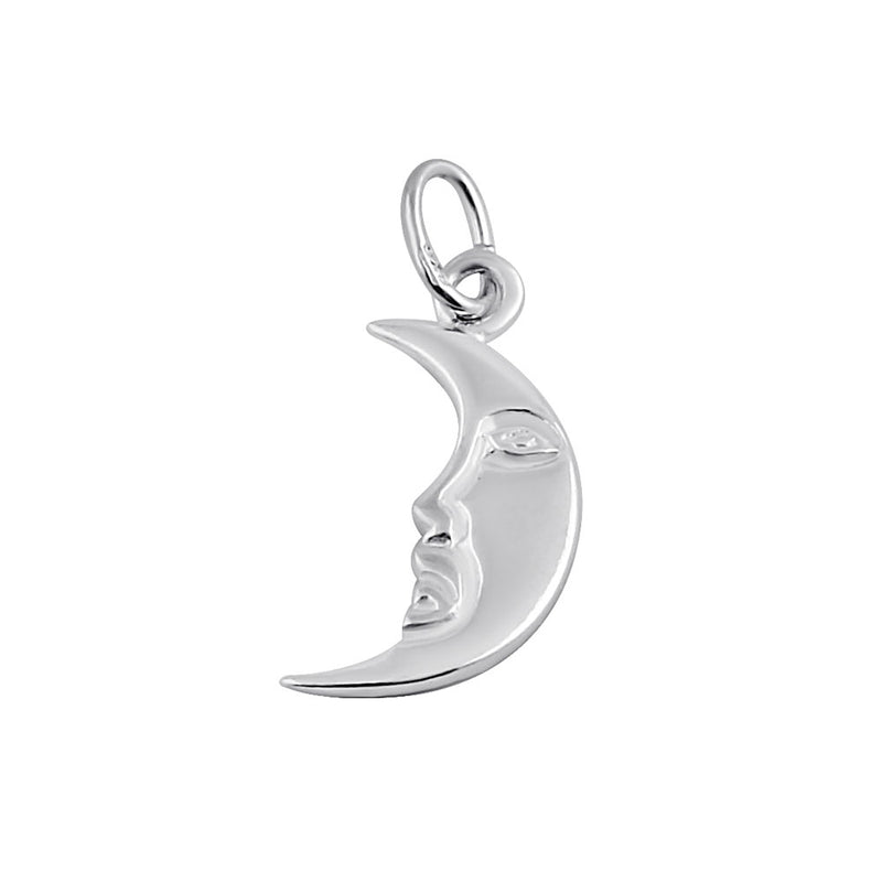 Sterling Silver Crescent Moon Pendant